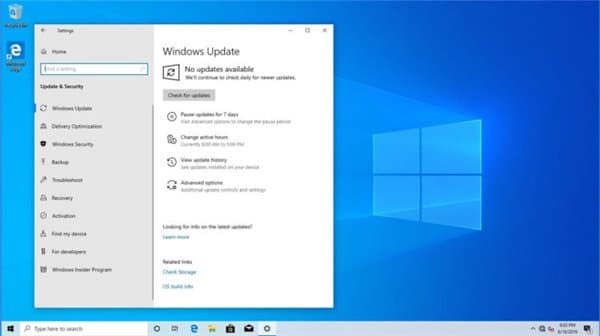 Windows 10 security patch causes audio failure and file shift
