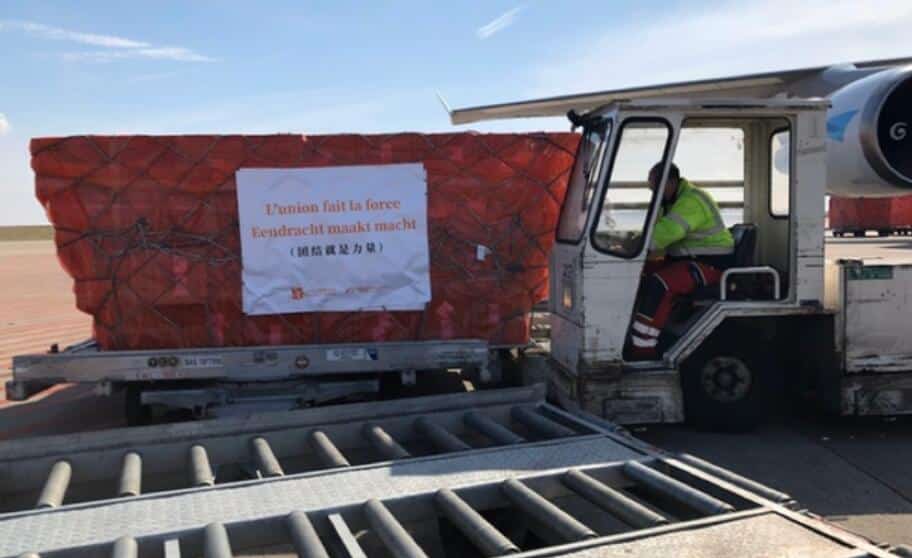 Masks donated by Jack Ma to Belgium and Italy arrives