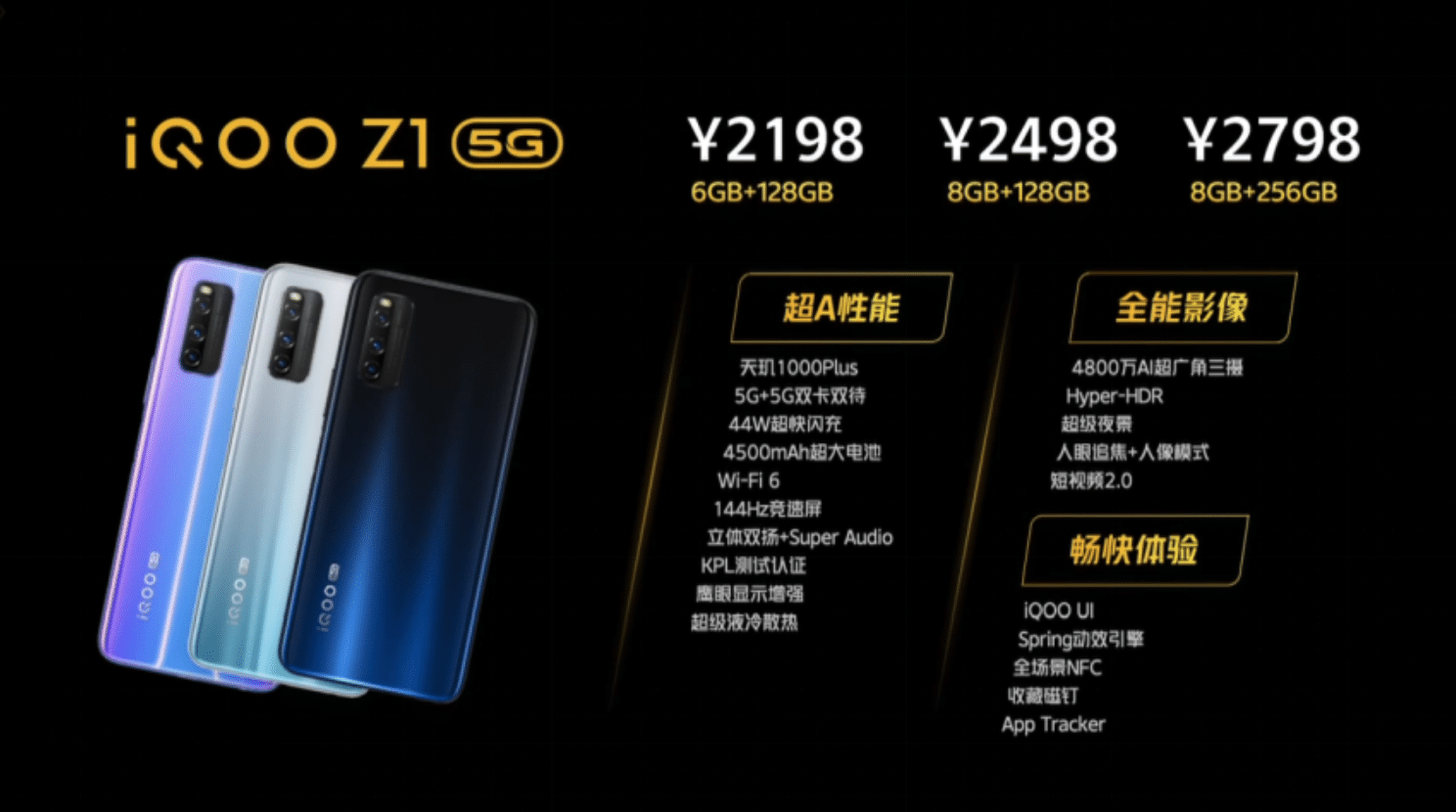 iQOO launches iQOO Z1: 144Hz high refresh rate, priced from 2,198 yuan-CnTechPost