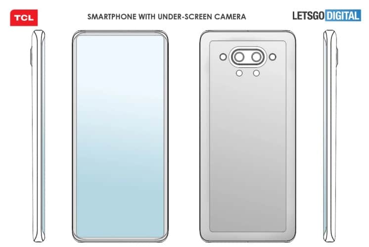 TCL's first under-screen camera smartphone patent revealed