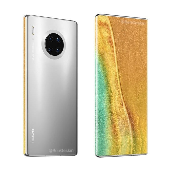 Rendering shows what Huawei's phone with under-screen camera might look like-CnTechPost