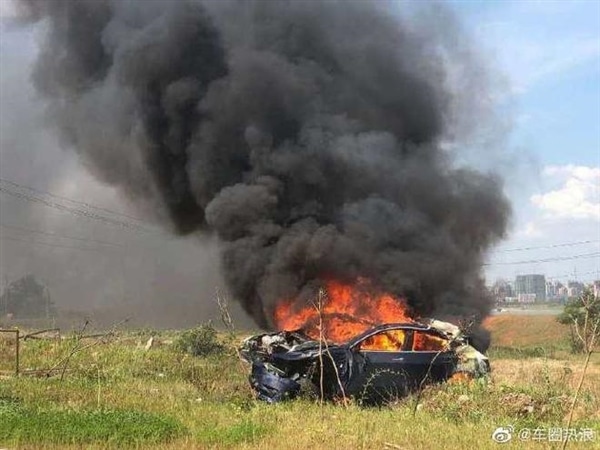 Model 3 allegedly crashes and catches fire after brake failure in China, Tesla responds