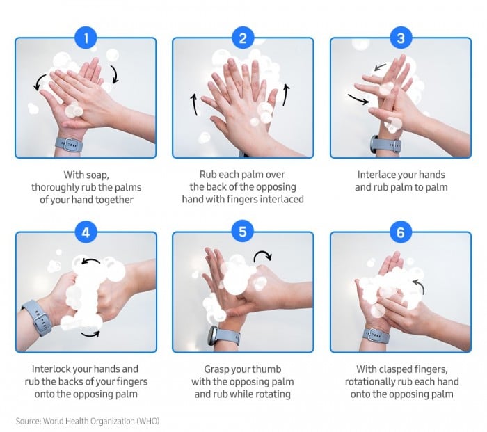 Samsung launches smartwatch app to help users develop hand-washing habits-CnTechPost