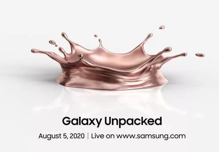 Samsung to hold Unpacked event on August 5, Galaxy Note 20, Fold 2 expected