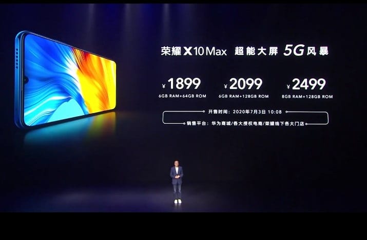 Honor X10 Max launched with huge 7.09-inch screen-CnTechPost