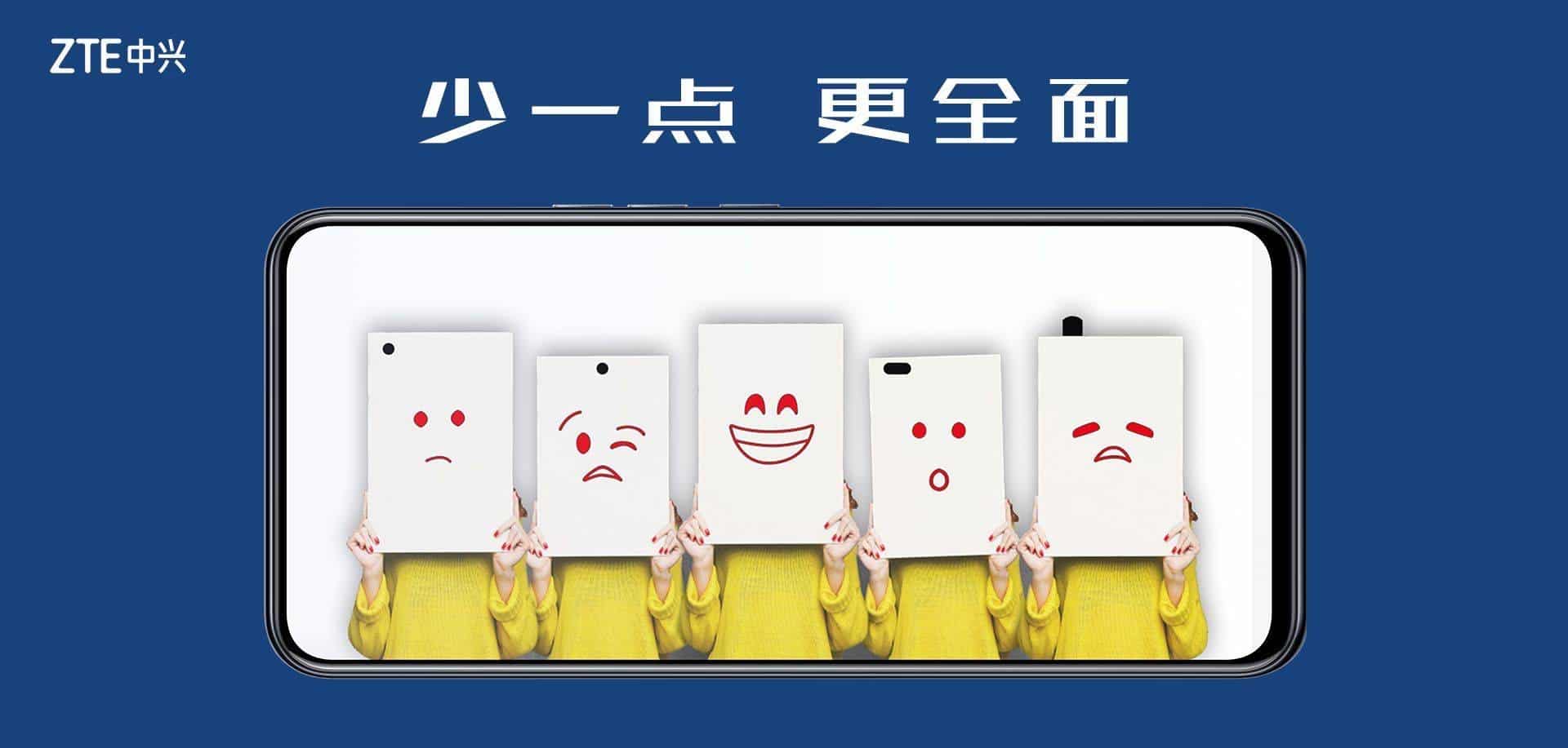 This is what the front panel of the ZTE phone with under-screen camera looks like
