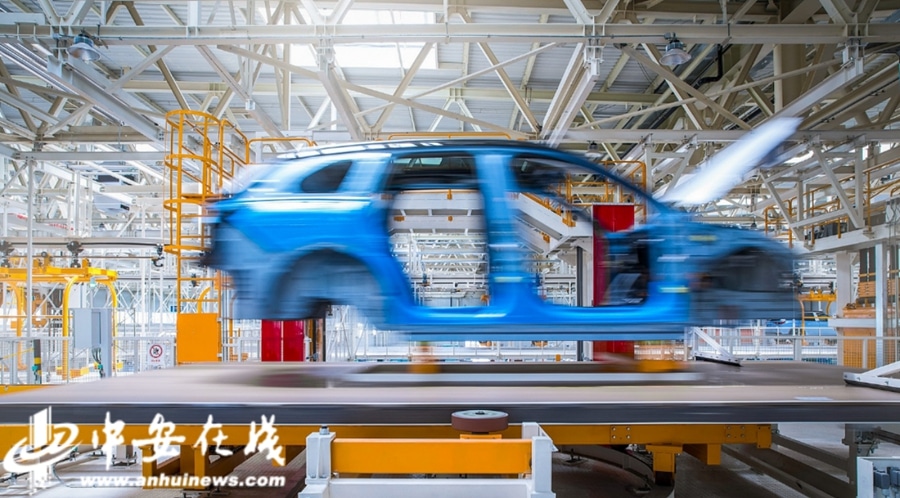 NIO's factory boasts up to 97.5% automation rate