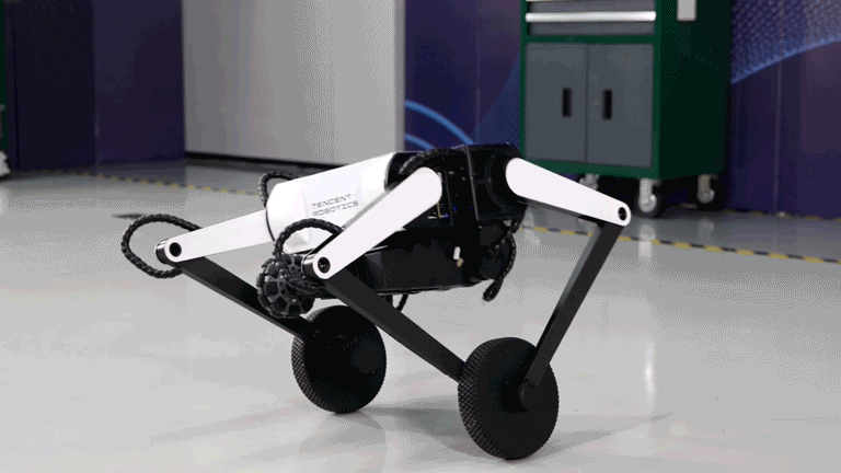 Meet Ollie: Tencent's wheel-legged robot capable of 360-degree flips-CnTechPost