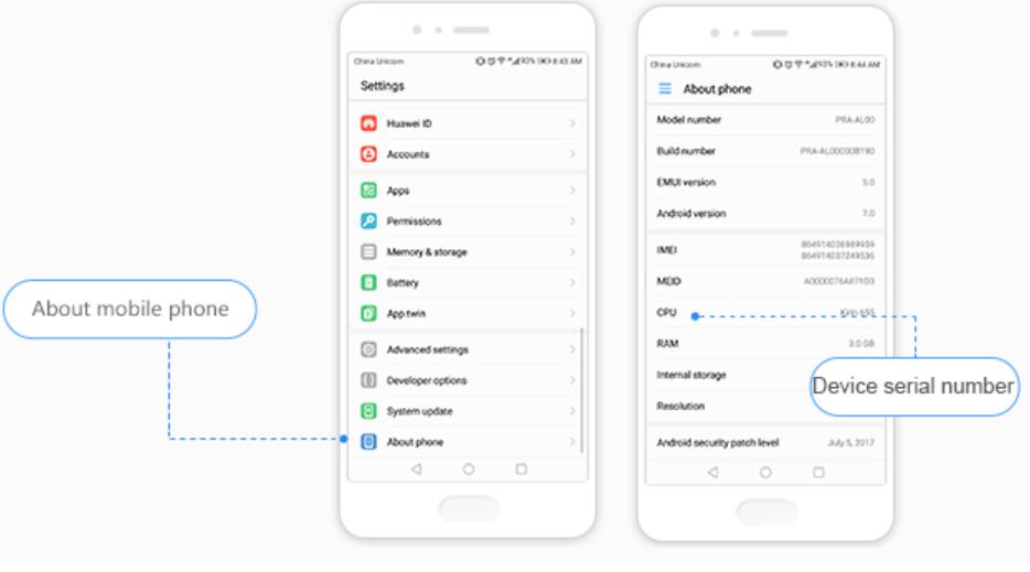 How to check Huawei device serial number-CnTechPost