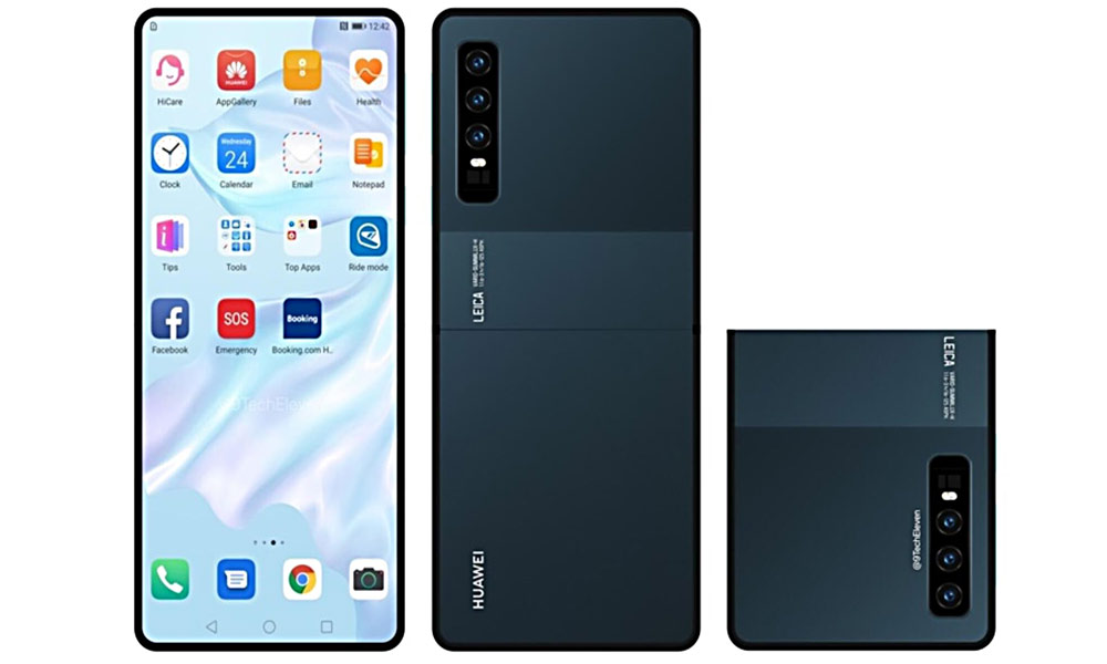 New renders reveal a clamshell Huawei foldable phone-CnTechPost