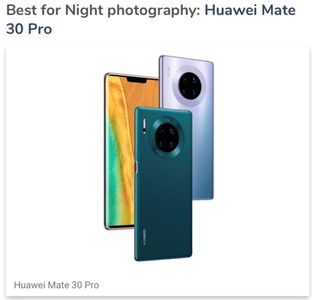 Huawei and Xiaomi claims top-spot in best phone cameras of 2019-CnTechPost
