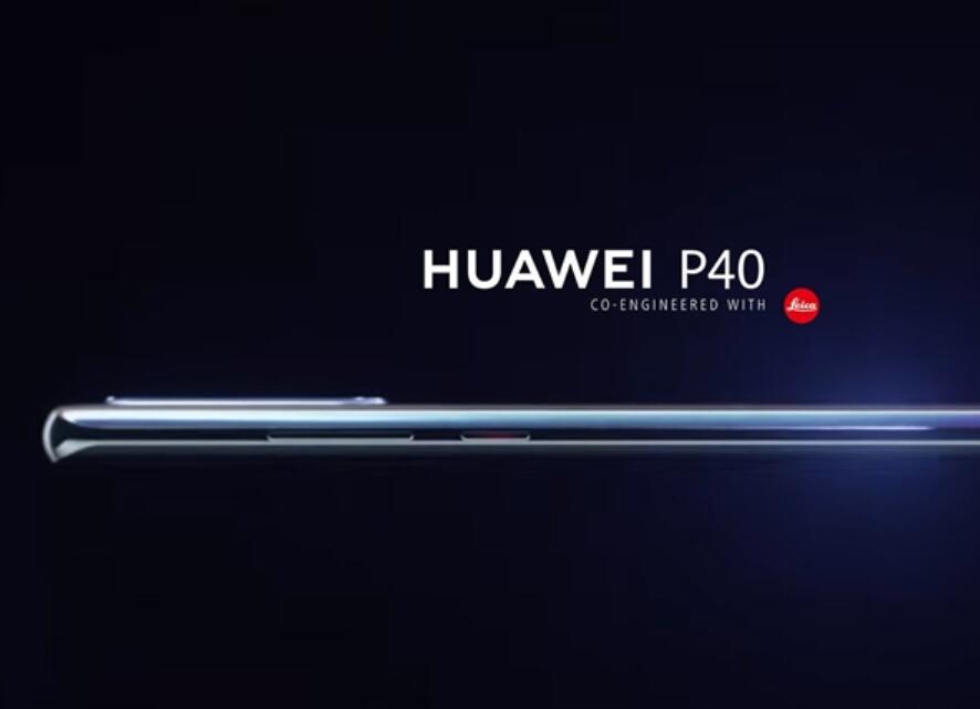 Huawei P40 render image shows punch-hole curved display-CnTechPost