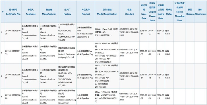 Redmi smart speaker passed 3C certification, will be released with K30-CnTechPost