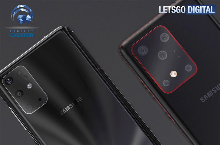 Rendered images show design details of Samsung Galaxy S11