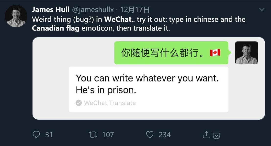WeChat apologizes for translating 