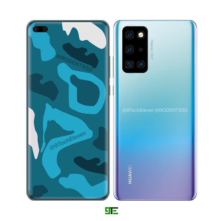 Here are the latest HD rendering images of Huawei P40 Pro-CnTechPost