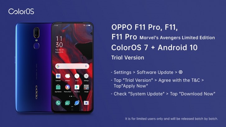 OPPO F11/F11 Pro starts recruiting Android 10-based ColorOS 7 beta testers