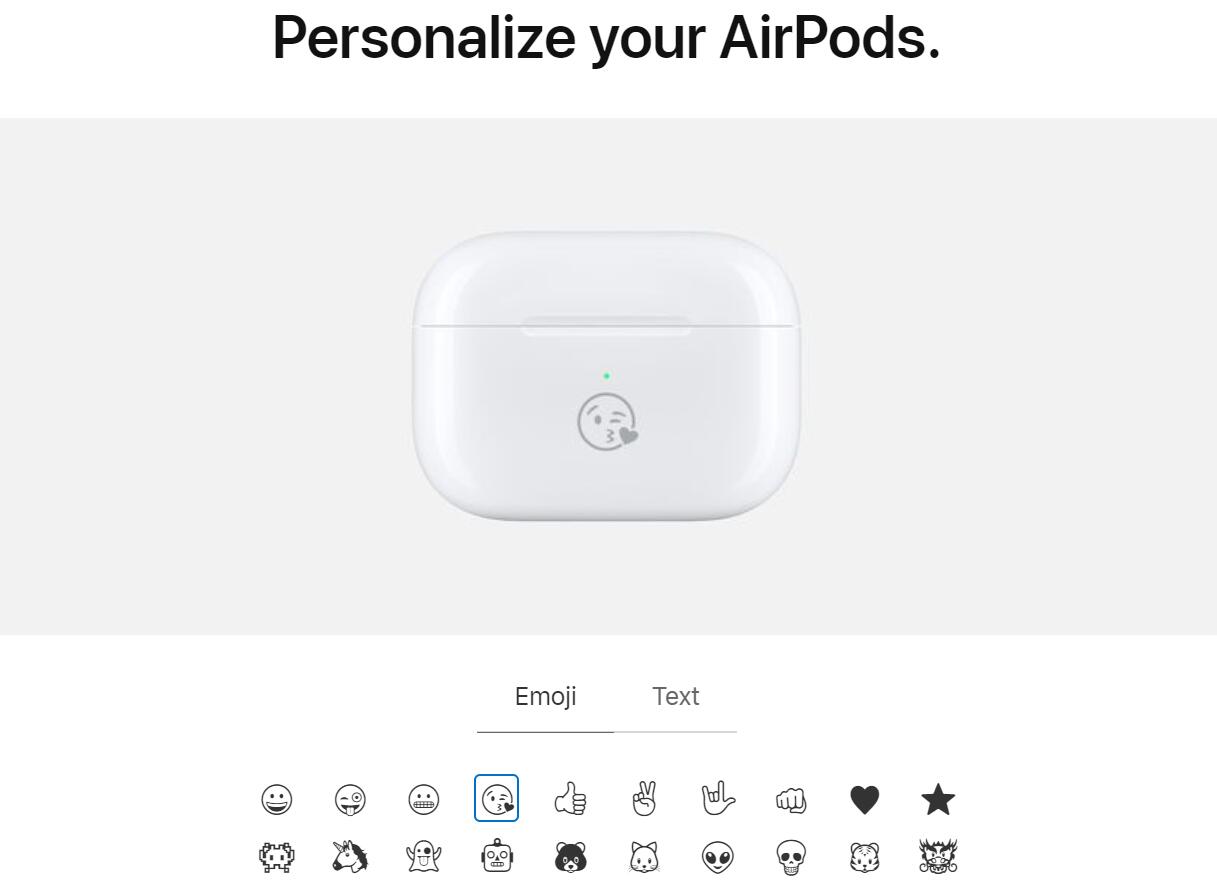 Apple offers free custom emoji engraving for AirPods charging case-CnTechPost