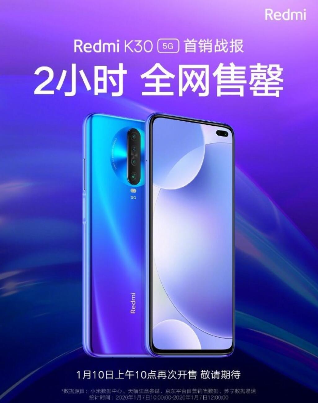Lei Jun: Redmi K30 5G sold out within two hours-CnTechPost