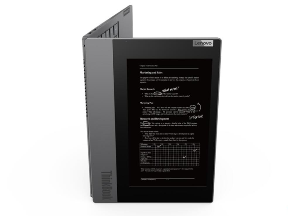 Lenovo unveils ThinkBook Plus laptop with an extra e-ink screen on its lid-CnTechPost