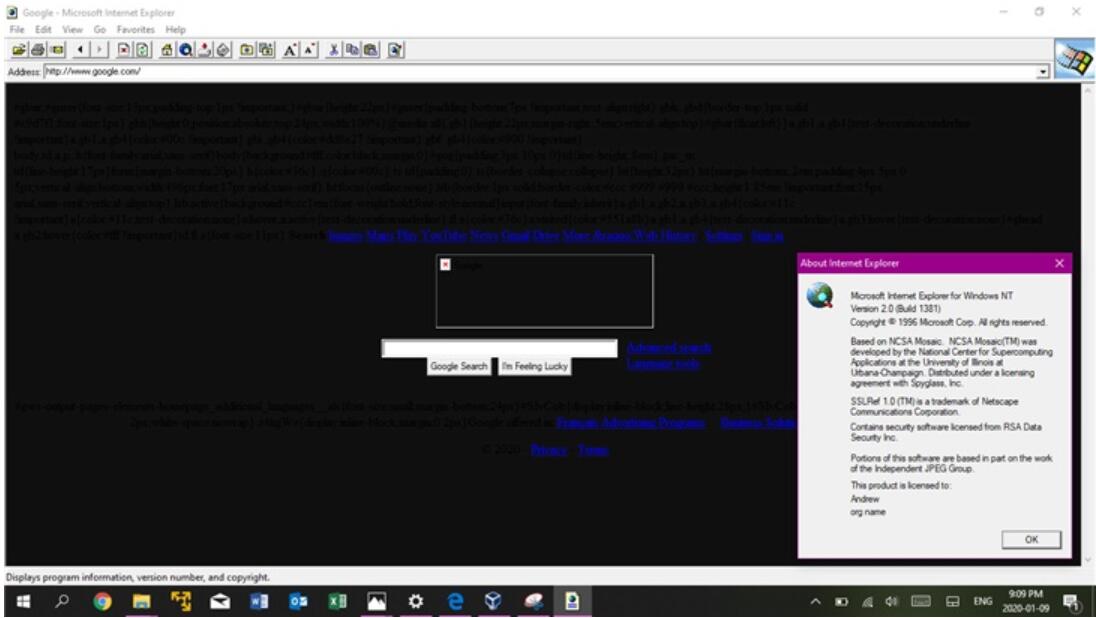 How does it feel to run IE 2.0, released 24 years ago, on Windows 10-CnTechPost