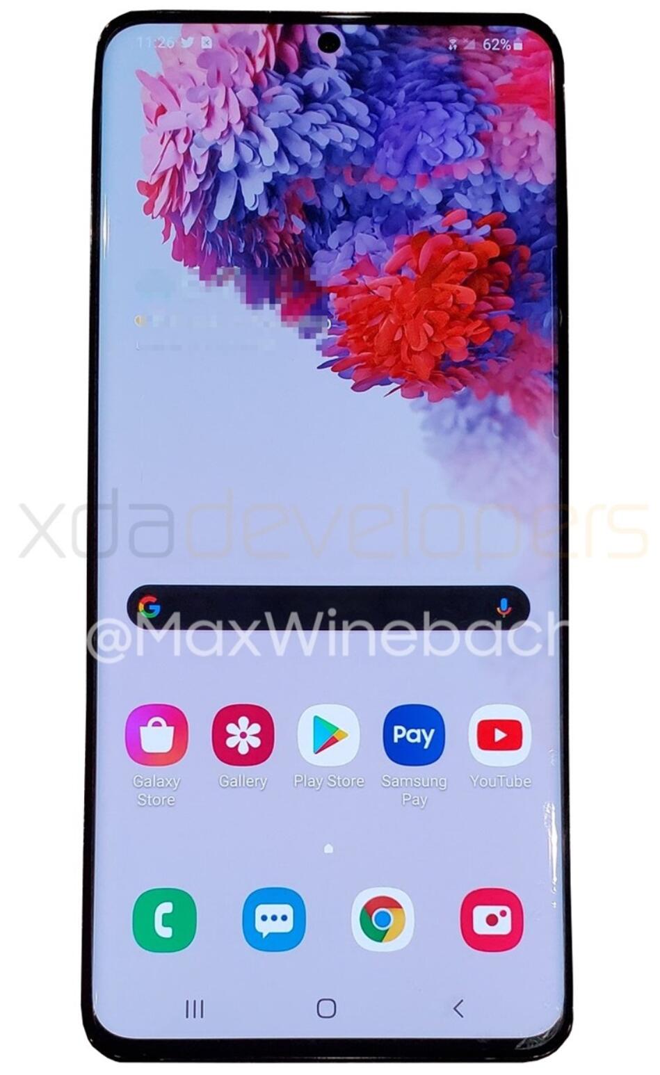 Samsung Galaxy S20+ 5G real device leaked