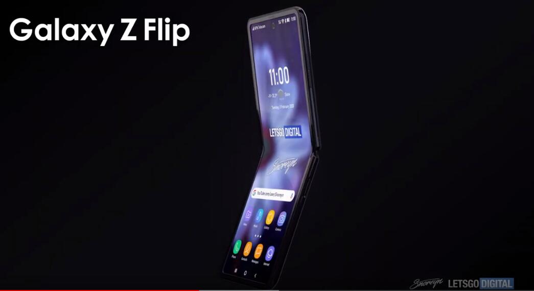 Galaxy Z Flip HD rendering video shows what it may look like