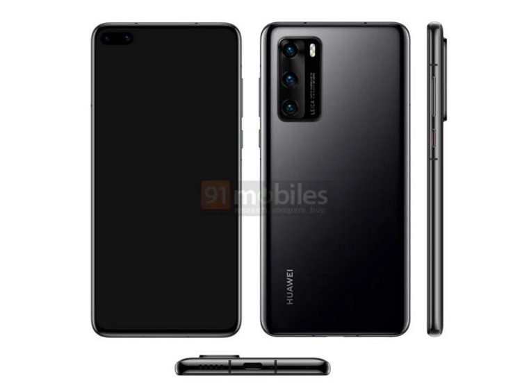 Latest renderings show Huawei P40 may have rear Leica triple cameras