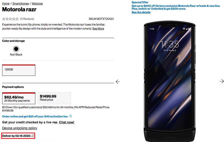Motorola Razr shipments in U.S. delayed again-CnTechPost