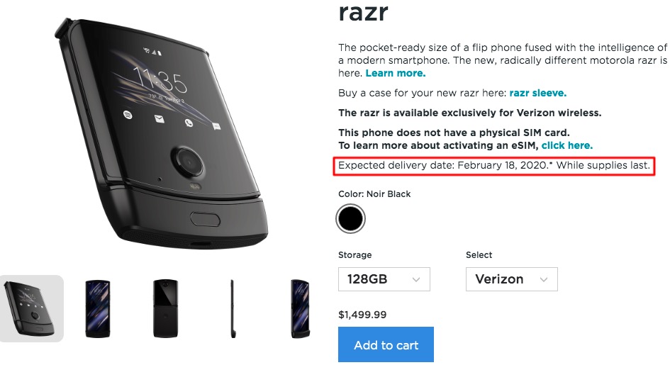 Motorola Razr shipments in U.S. delayed again-CnTechPost