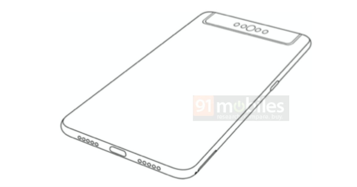Patent shows Xiaomi smartphone with flip-up quad camera design