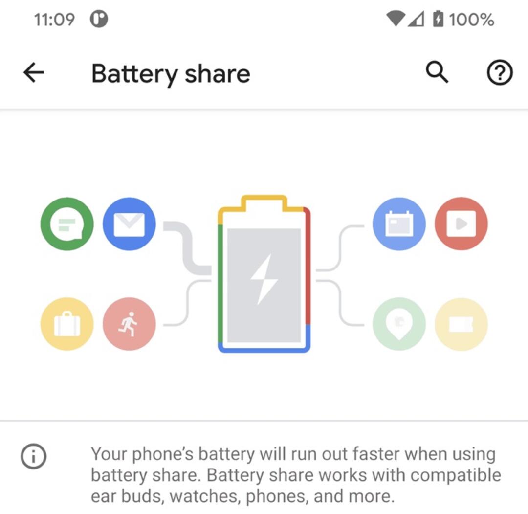 Android 11 supports reverse wireless charging