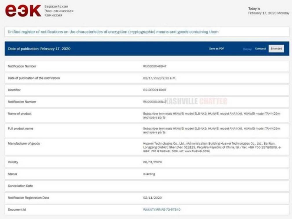 Huawei P40 series have obtained TENAA and EEC certifications